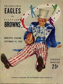 1950 Eagles-Browns Program